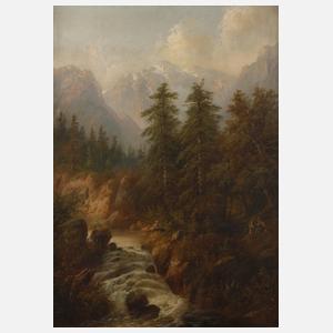 Eduard Boehm, "Gebirgsbach aus der Schweiz"