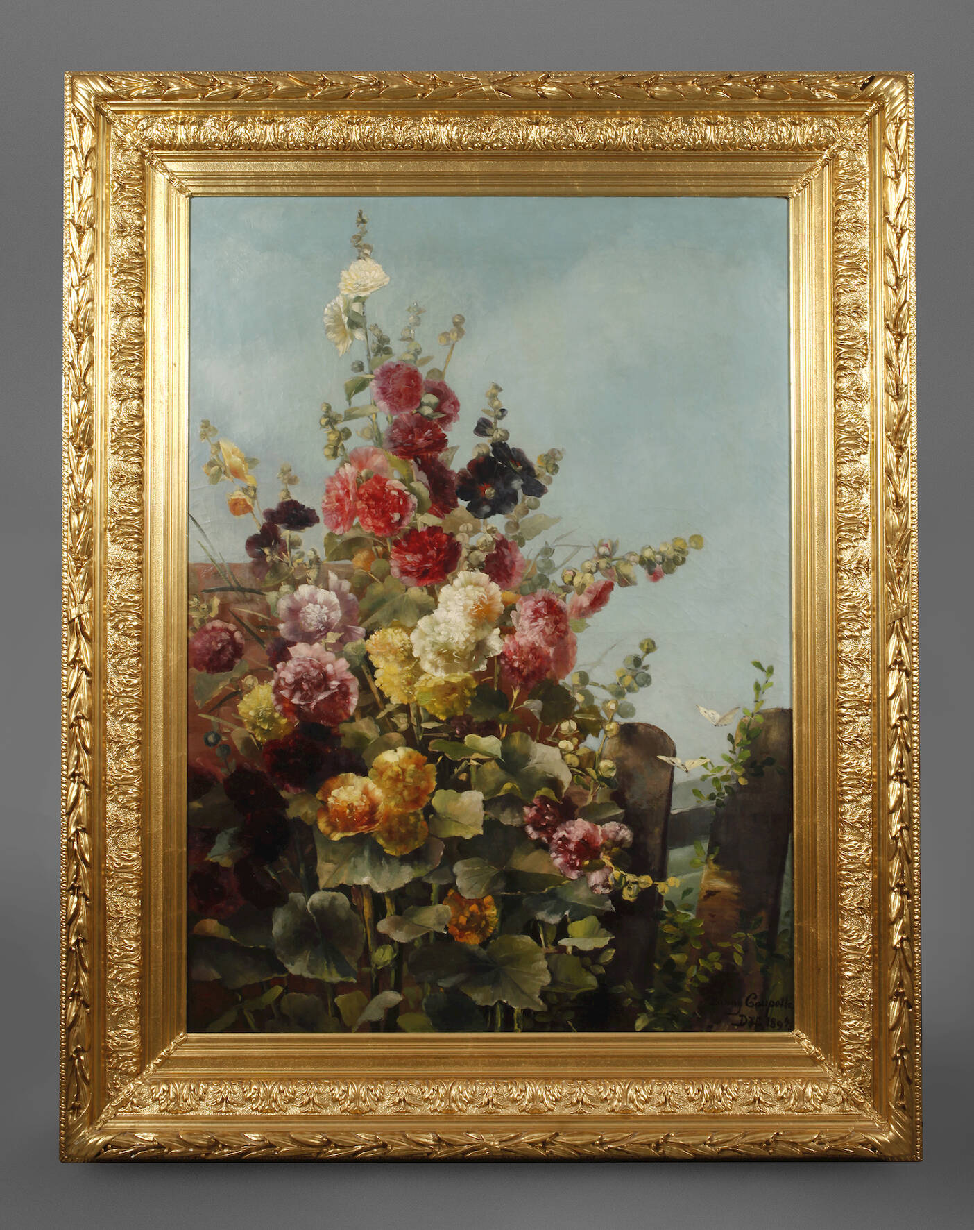 Fanny Coupette, Idyll mit Stockrosen