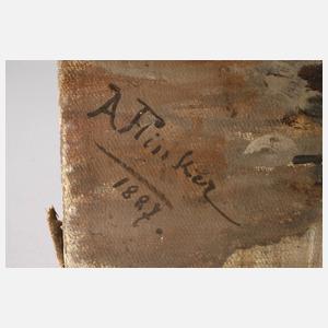 August Flinker, Im Schlosspark