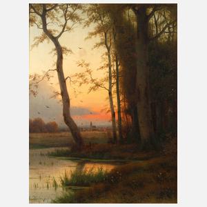 Eduard Hein jun., Abendlandschaft