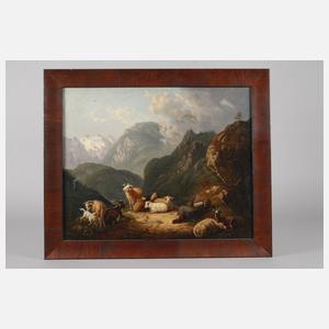 Peter Lambert Hess, Sennerin mit Vieh