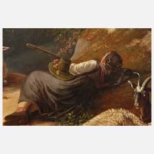 Peter Lambert Hess, Sennerin mit Vieh