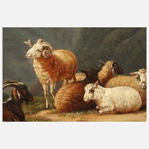 Peter Lambert Hess, Sennerin mit Vieh