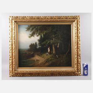 Julius Köckert, Mutter mit ihren Kindern am See