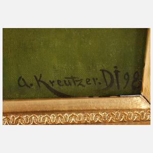 A. Kreuzer, Golfspieler im Park