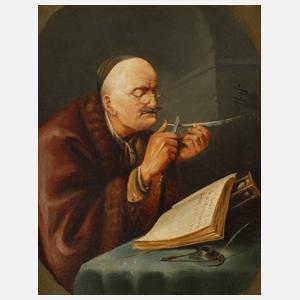 Carl Lobertz, attr., Der Schreiber