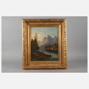 Georg Schmitz, Gebirgslandschaft mit See