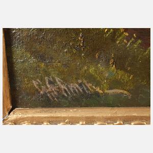 Georg Schmitz, Gebirgslandschaft mit See