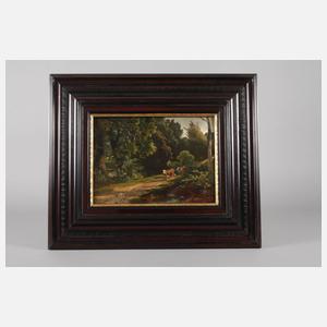 Prof. Friedrich Volz, Waldweg mit Kühen