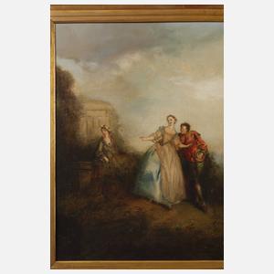 Rokokogesellschaft im Freien