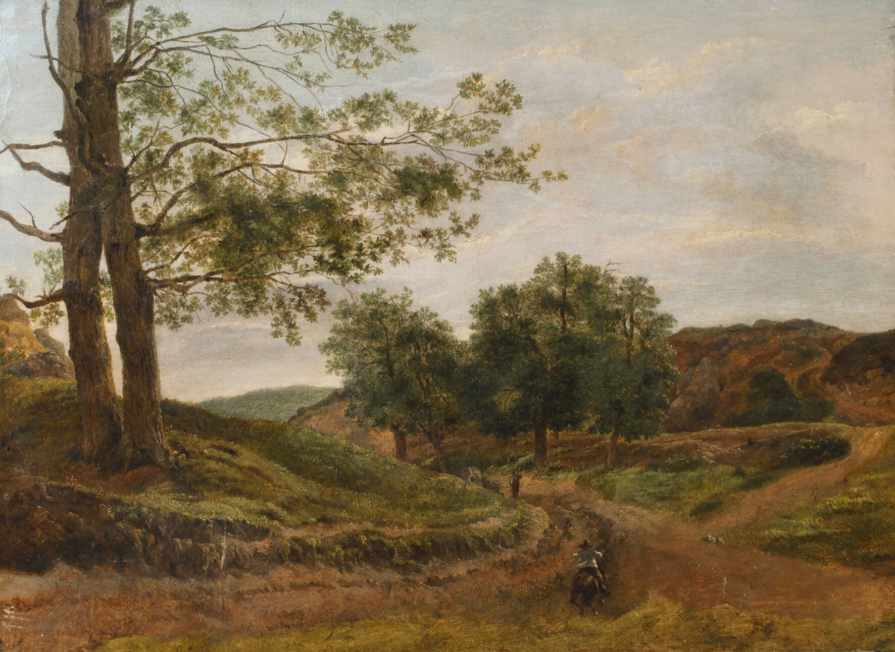 Landschaft mit Reiter