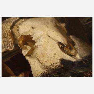 Vanitasstillleben mit Eule