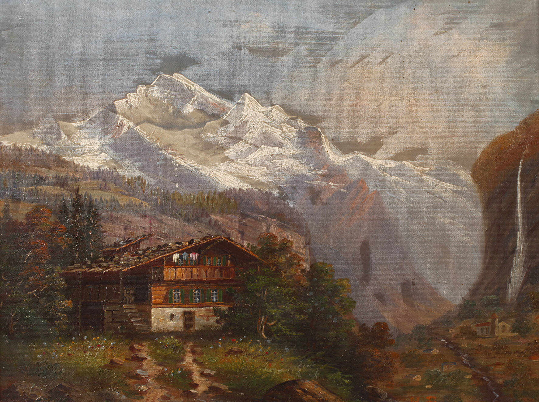 Bauernhaus in den Alpen