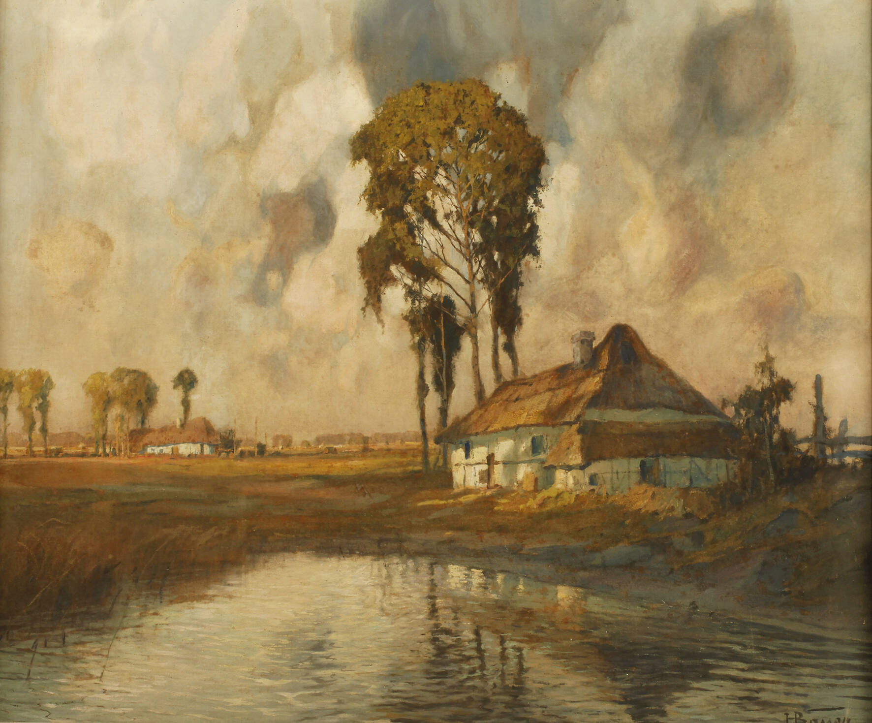 Prof. Hans Bauer, Sommerabend am See