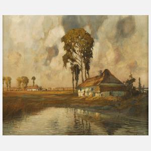 Prof. Hans Bauer, Sommerabend am See