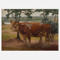 Franz Elmiger, "Kühe im Freien"111