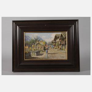 Prof. Hans Frahm, Straßenszene in Garmisch