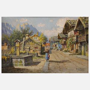 Prof. Hans Frahm, Straßenszene in Garmisch