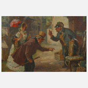 Sepp Frank, Beim Antiquar