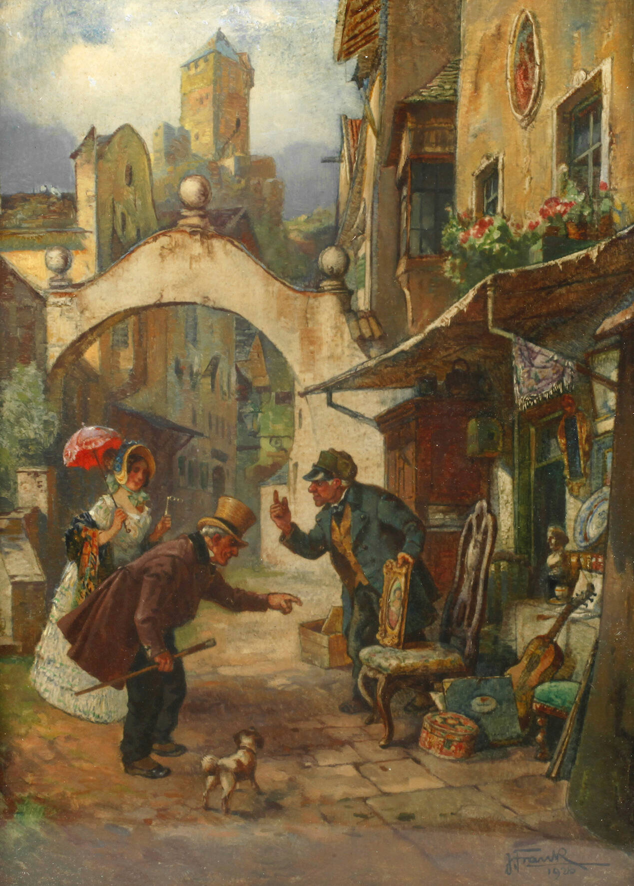 Sepp Frank, Beim Antiquar