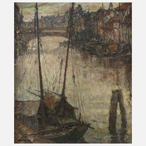 Gerhard Graf, Abenddämmerung im Stadthafen