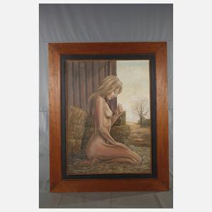 Hender, Frauenakt im Stroh