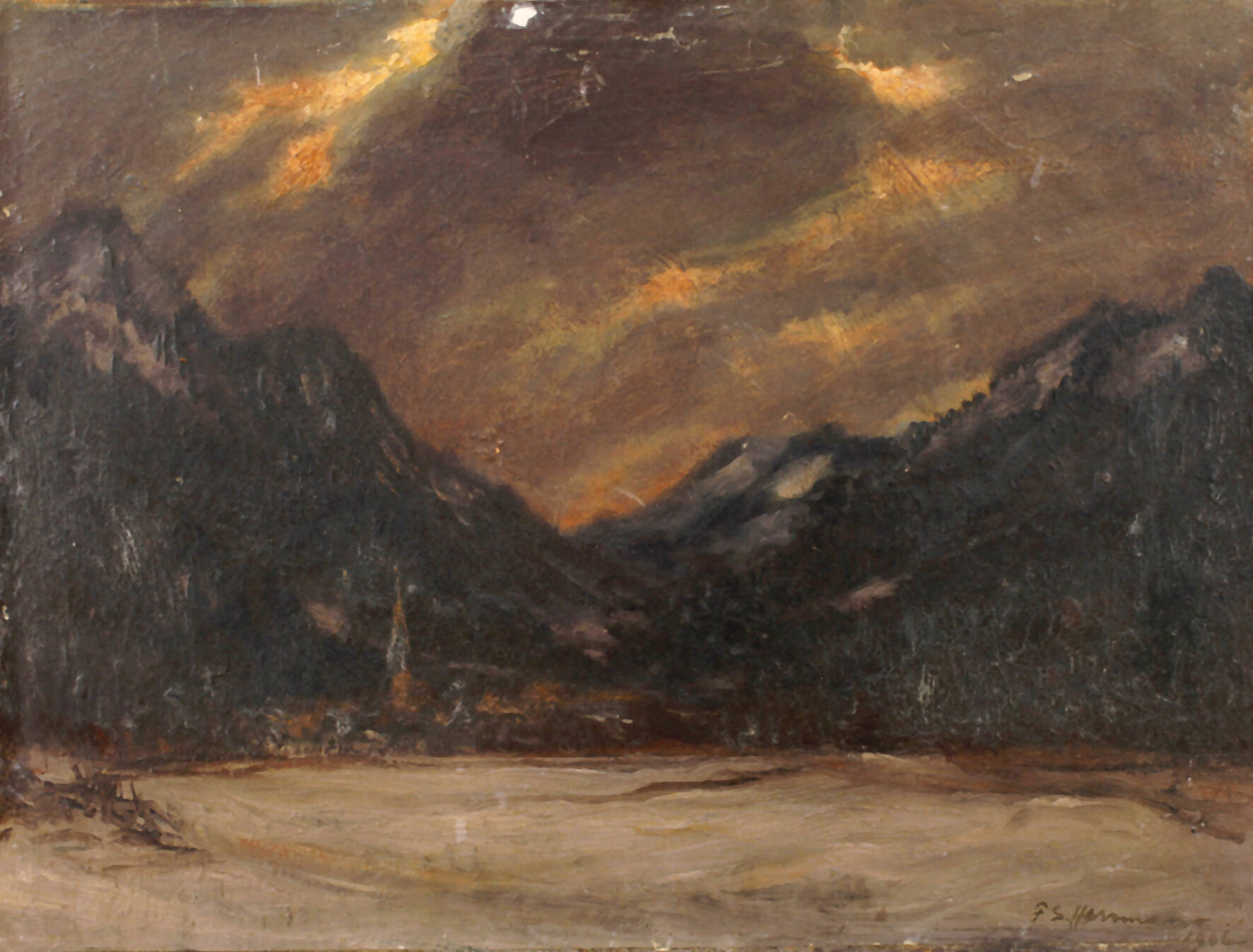 Frank Simon Herrmann, "Winterabend"