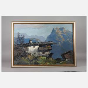 Ewald Hess, Berghütte im Sonnenlicht