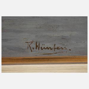 Richard Hünten, Segelboote auf stiller See