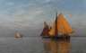 Richard Hünten, Segelboote auf stiller See