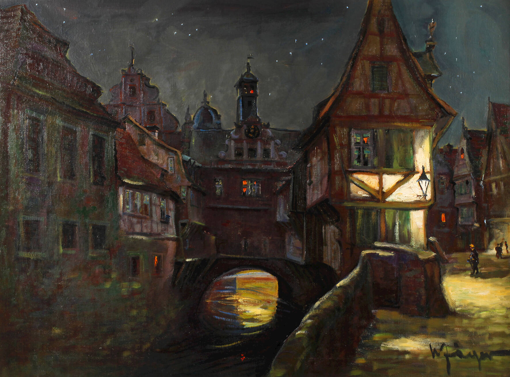 Willy Jäger, Malerwinkel in Marktbreit