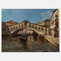 W. Karbin, Rialtobrücke in Venedig111