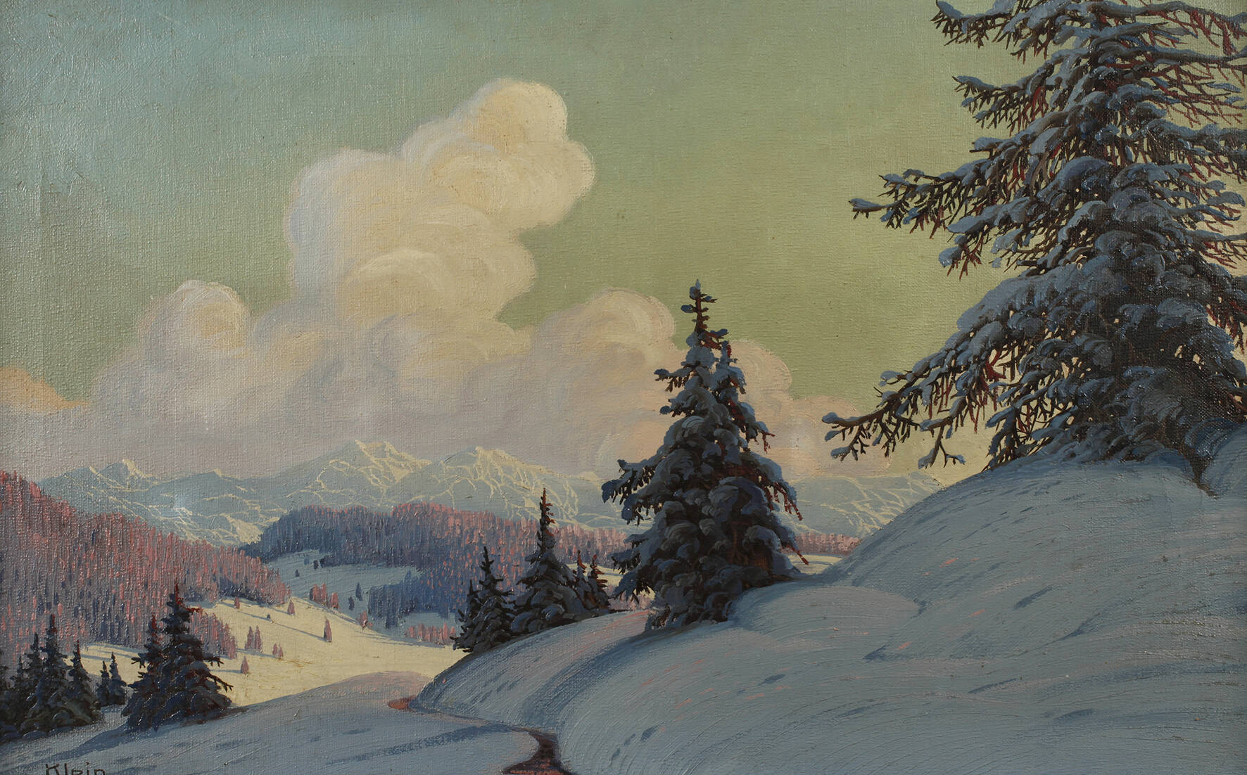 Klein, Winterlandschaft