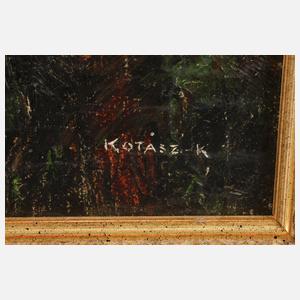 Karoly Kotasz, Gesellschaft am Brunnen