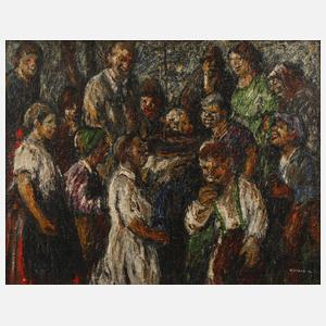 Karoly Kotasz, Gesellschaft am Brunnen