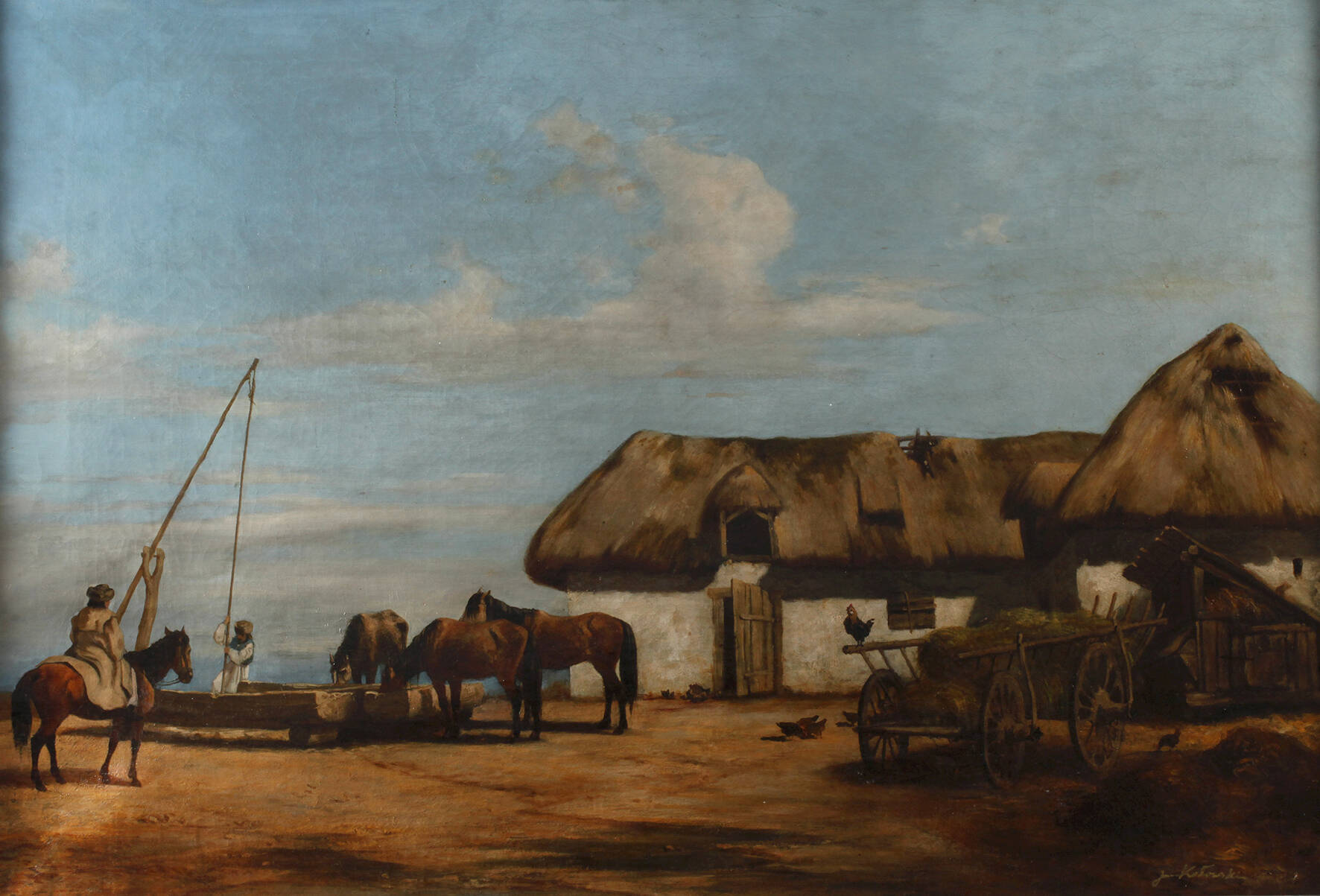 Jan Kotowski, Ungarische Dorflandschaft