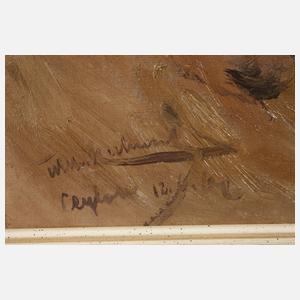 Wilhelm Kuhnert, Wasserbüffel in der Suhle