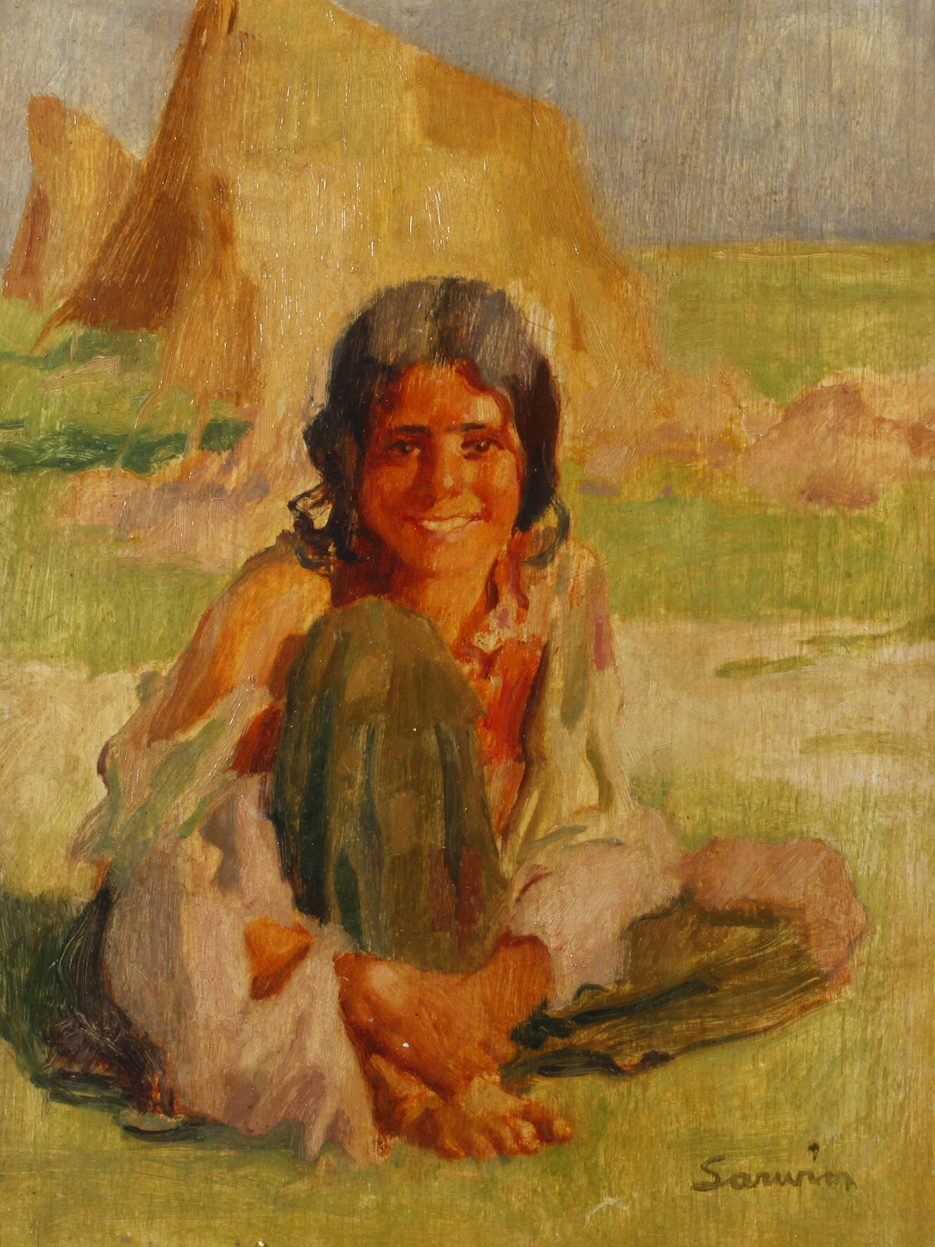 Prof. Hans Larwin, Lachendes Mädchen