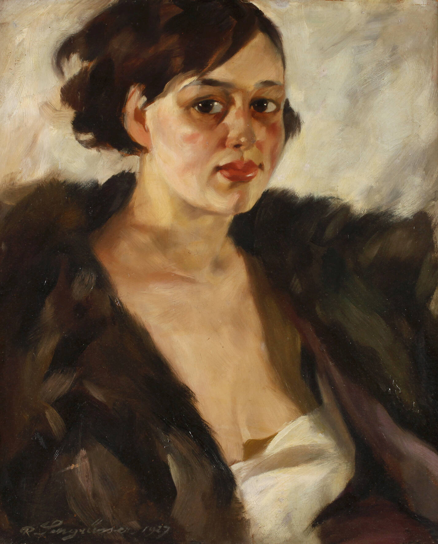 Rudolf Lengrüsser, Mädchen im Pelzmantel