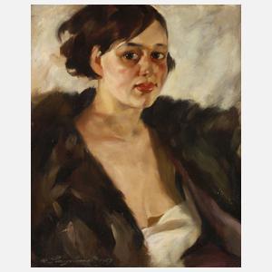 Rudolf Lengrüsser, Mädchen im Pelzmantel