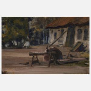 Hans Østed, Auf dem Bauernhof