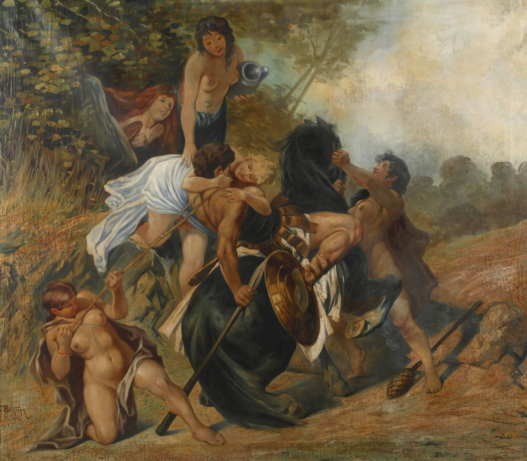 Fr. Portmann, Raub durch Amazonen