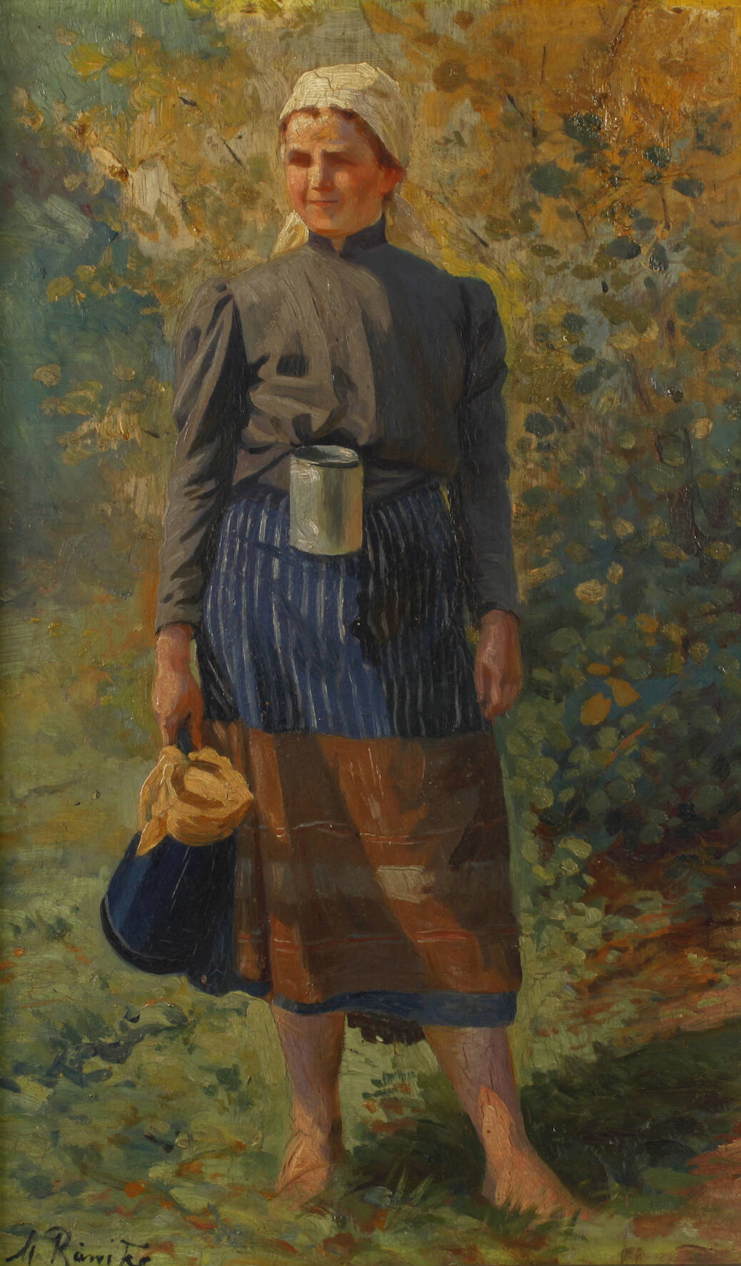 Martin Ränike, Beerensammlerin im Wald