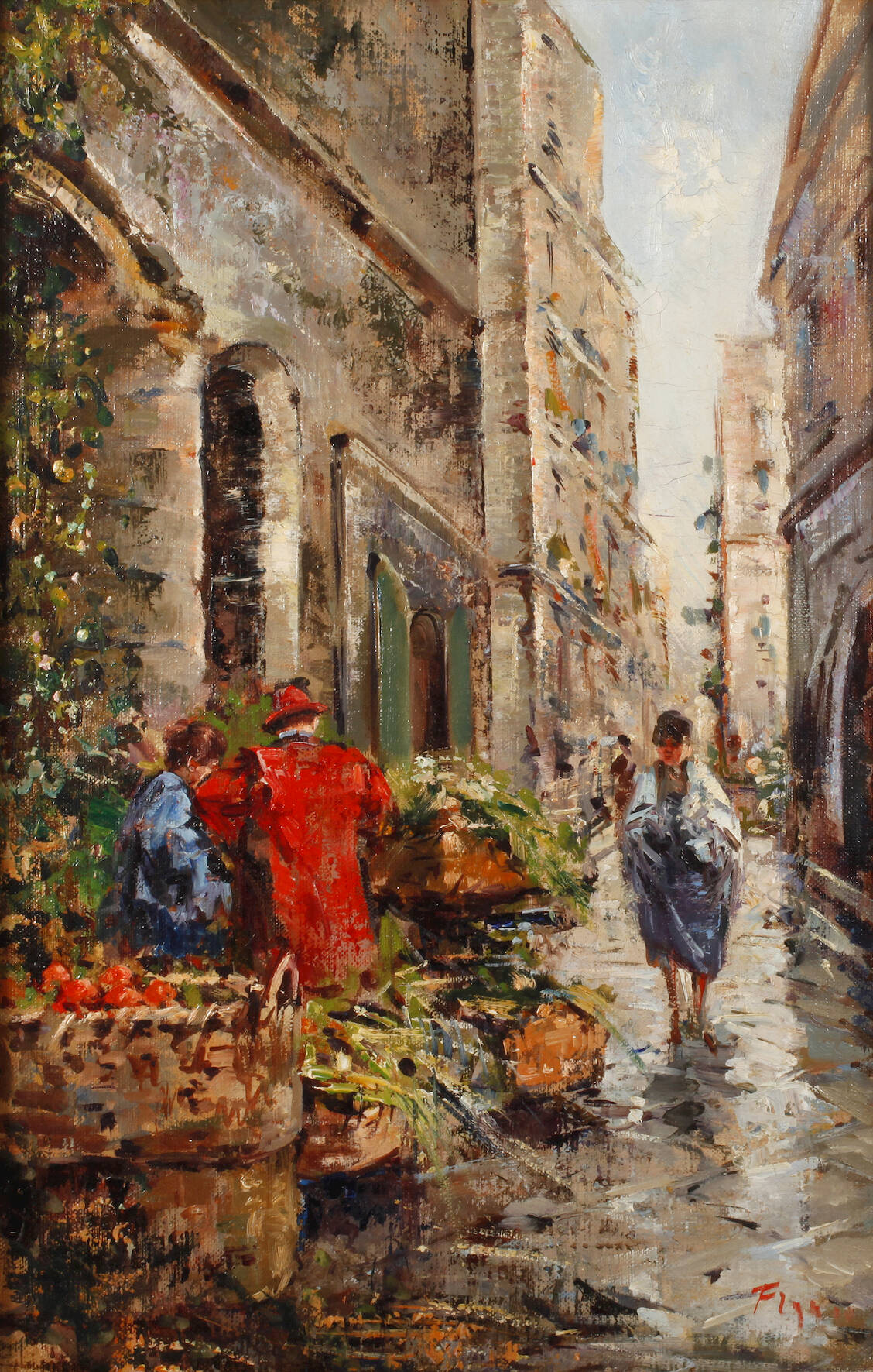 Prof. Franco Rispoli, attr. " Strada di Alassio"