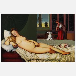 E. Rommer, Ruhende Venus nach Tizian