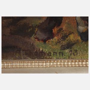 Adolf Thomann, Bauer mit Pferden