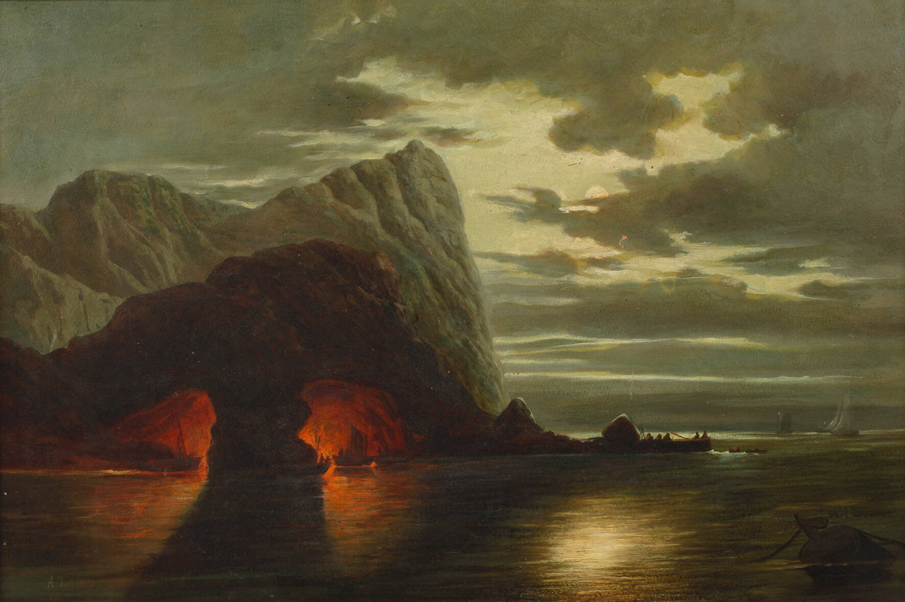 A. Tobler, Grotte am Meer