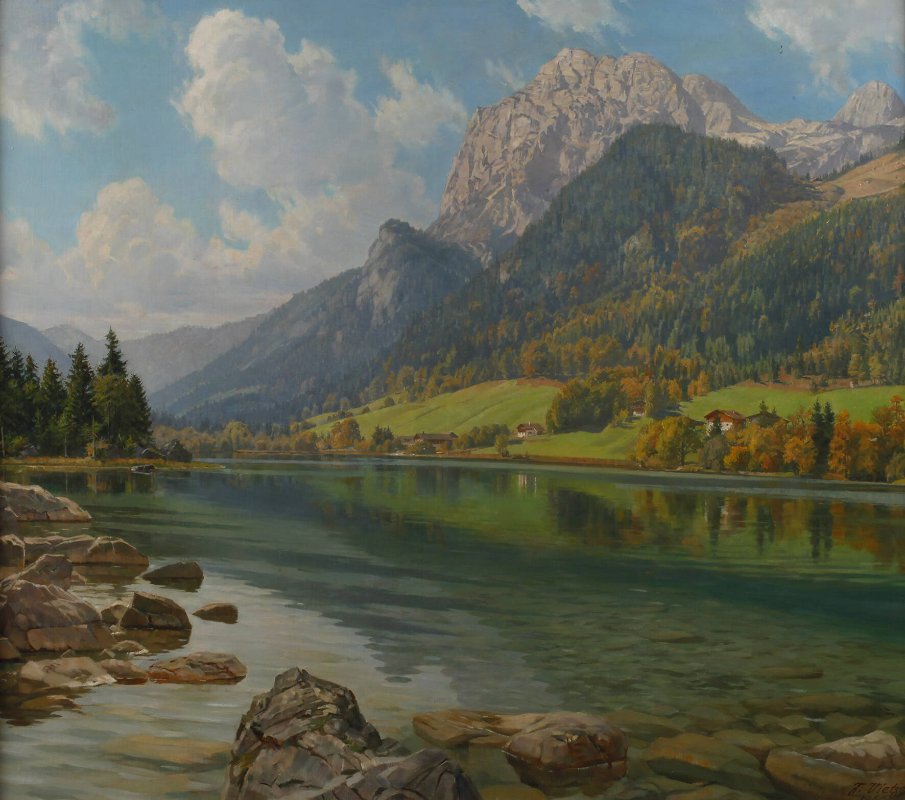 Prof. Josef, Vietze, Oberbayerische Seelandschaft