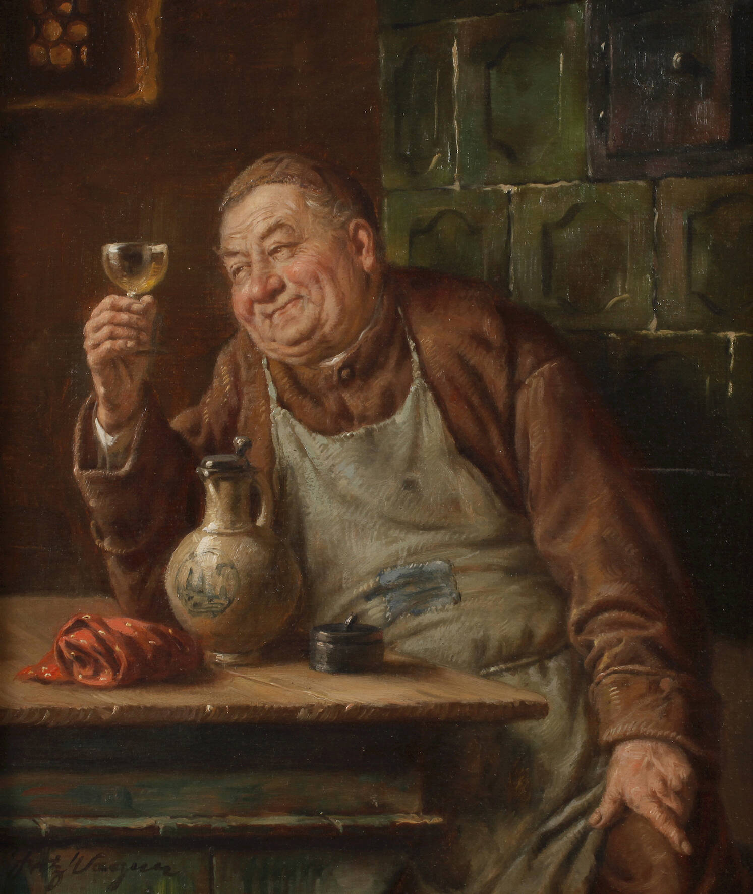 Fritz Wagner, Trinkender Mönch