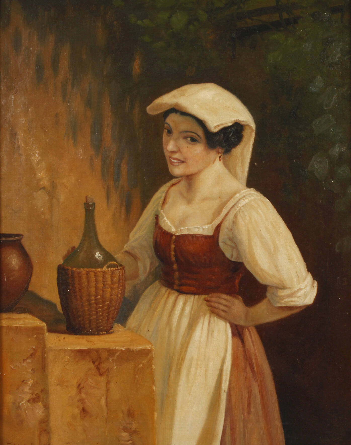 Niels Walseth, Mädchen mit Weinflasche